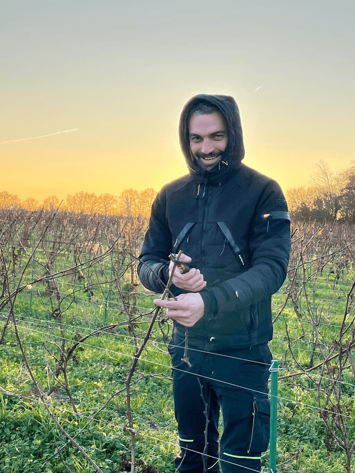 Wilfried Durand, vigneron au Vignoble Durand à Saint Lumine de Clisson dans le Vignoble Nantais, près de Nantes